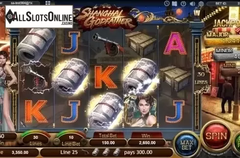 Win Screen. Shanghai Godfather from SimplePlay
