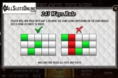 Lines. Sherlock Holmes (CQ9Gaming) from CQ9Gaming