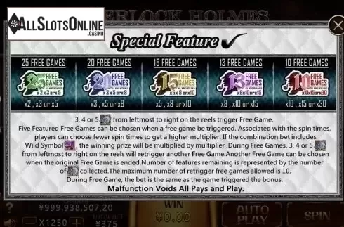 Feature. Sherlock Holmes (CQ9Gaming) from CQ9Gaming