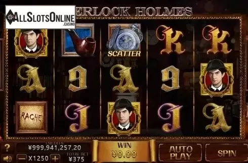 Reel Screen. Sherlock Holmes (CQ9Gaming) from CQ9Gaming