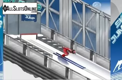 Bonus game screen 2. Ski Jump from Genesis