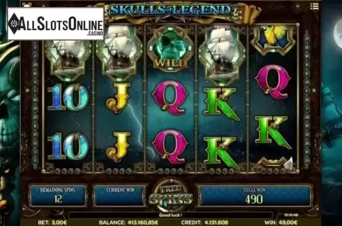 Screen2. Skulls of Legend from iSoftBet