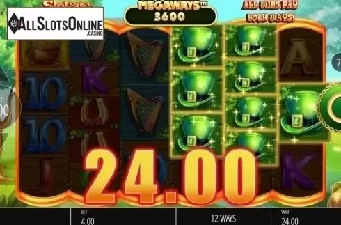 Win Screen 1. Slots O' Gold Megaways from Blueprint