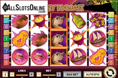 Win Screen . Sweet Hawaii from Bwin.Party