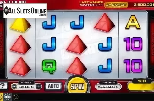 Reels Screen. Take it or not Slot from GAMING1