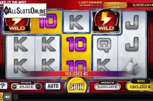 Win Screen. Take it or not Slot from GAMING1