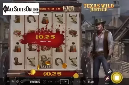Bonus game screen