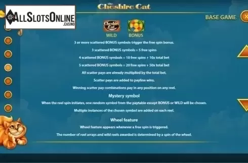 Screen5. The Cheshire Cat from WMS