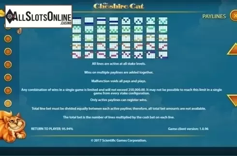 Screen8. The Cheshire Cat from WMS
