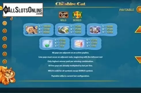 Screen3. The Cheshire Cat from WMS