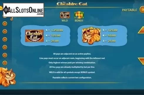 Screen2. The Cheshire Cat from WMS