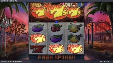 Toro 7s slot screenshot 7