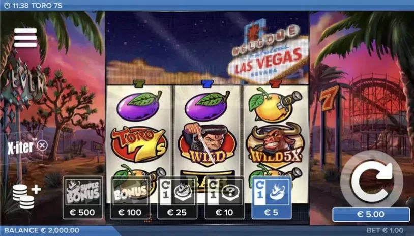 Toro 7s slot screenshot 6