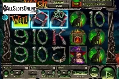 Win screen. Wicked Witch from Habanero