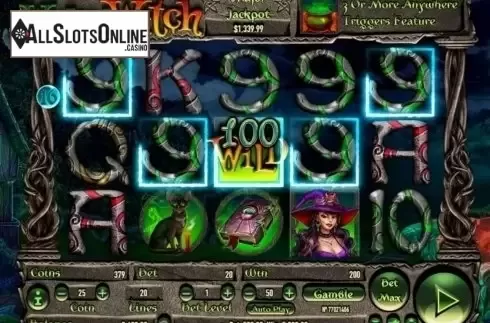 5 of a kind win screen. Wicked Witch from Habanero