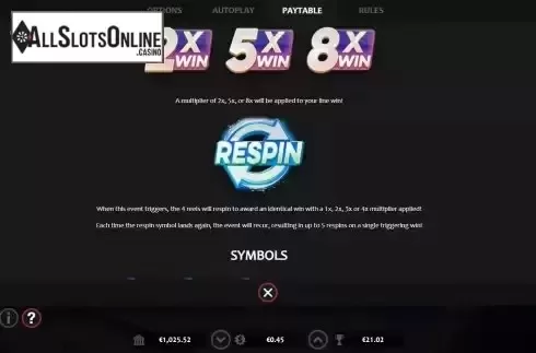 Respin screen