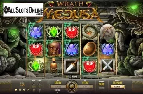 Free Spins 2. Wrath of Medusa from Rival Gaming