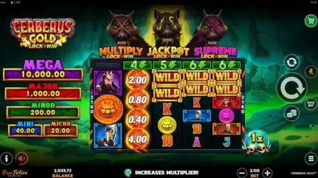 Cerberus Gold slot screenshot 1