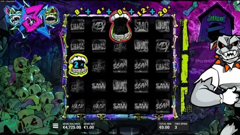 Chaos Crew 3 slot screenshot