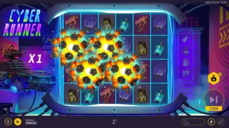 Cyber Runner slot screenshot 2