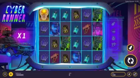 Cyber Runner slot screenshot 1