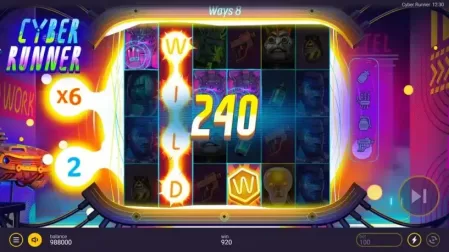 Cyber Runner slot screenshot 4