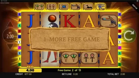 Eye of Horus slot screenshot 4