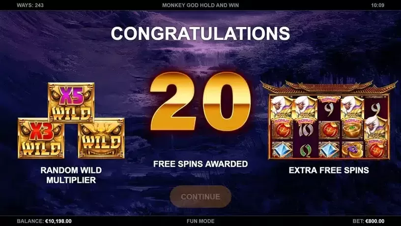 Monkey God Hold and Win slot screenshot 2