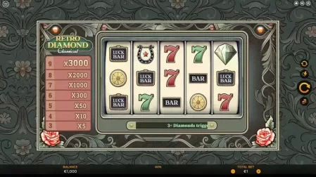 Retro Diamond Classical slot screenshot 1