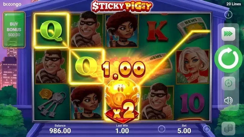 Sticky Piggy slot screenshot 2
