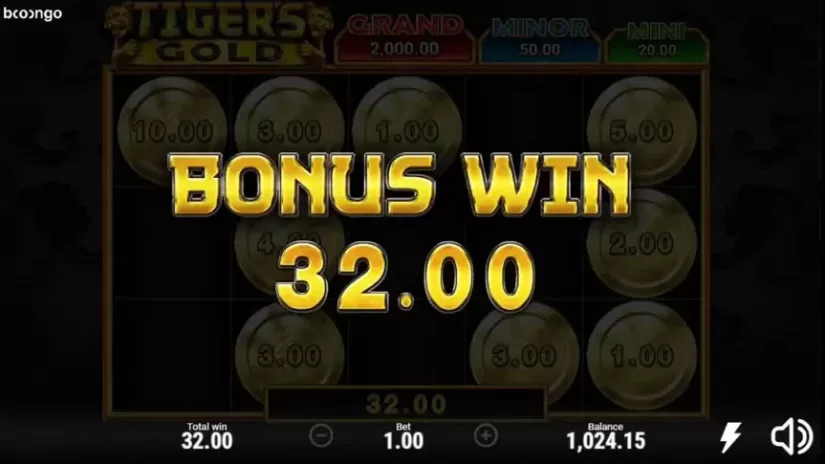 Tigers Gold slot screenshot 4
