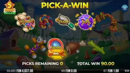5 Doggy Dollars slot screenshot 4