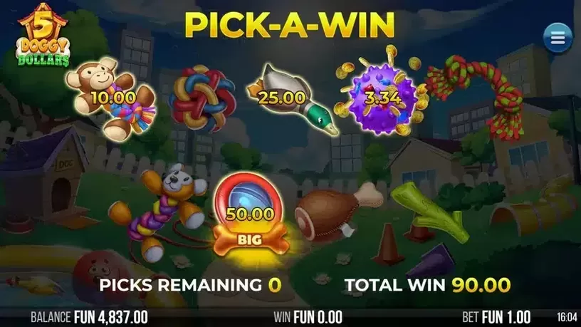 5 Doggy Dollars slot screenshot 4