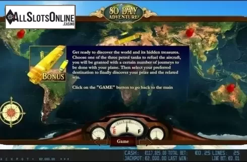 Paytable 3. 80 Day Adventure HD from World Match