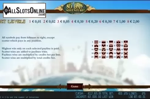 Winlines. 80 Day Adventure HD from World Match