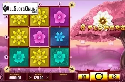 Reels screen. 8 Flowers from SYNOT