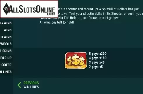 Symbol. A Spinfull of Dollars from Slot Factory