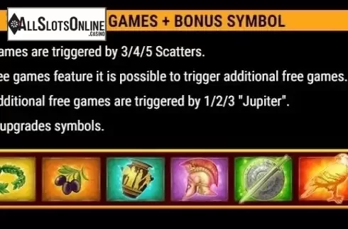 Free Spins. Aura of Jupiter CCS from Gamomat
