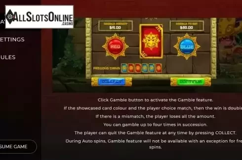 Gamble feature screen