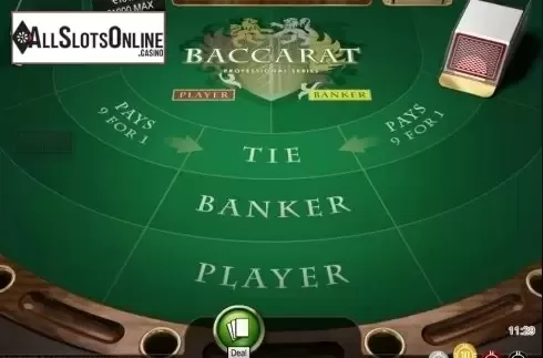 Game Screen. Baccarat Professional Series High Limit from NetEnt