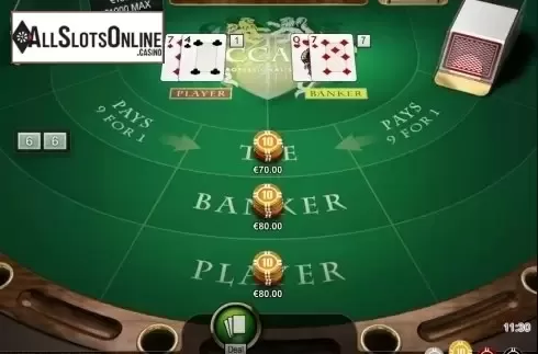 Game Screen. Baccarat Professional Series High Limit from NetEnt