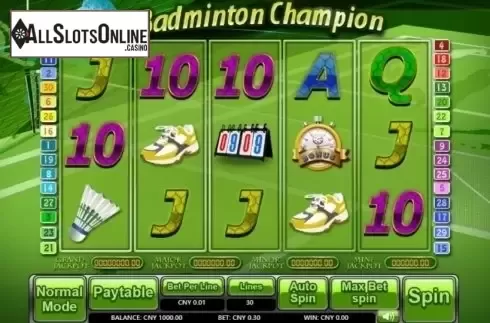 Reel Screen. Badminton Champion from Aiwin Games