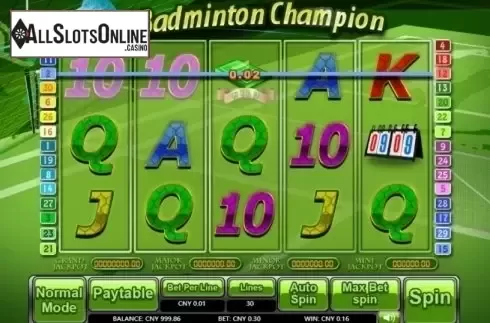 Win Screen. Badminton Champion from Aiwin Games
