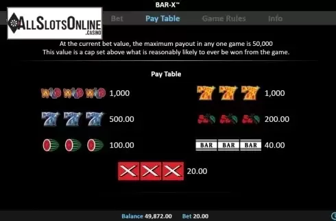 Symbols. Bar-X Pull Tab from Realistic