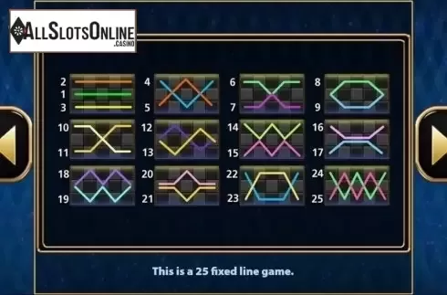 Paylines. Blue Cherry from MultiSlot