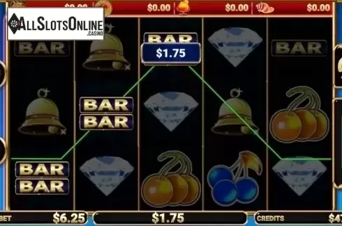 Win Screen. Blue Cherry from MultiSlot