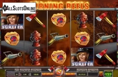 Reel Screen. Burning Reels from Wazdan
