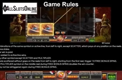 Game Rules. Burning Reels from Wazdan