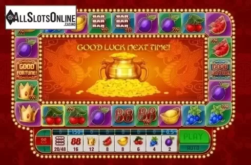 Game Workflow screen. Cash out Fortune from GamesOS