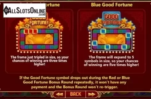 Paytable 2. Cash out Fortune from GamesOS